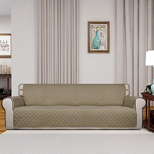 image for PureFit Reversible Quilted Sofa Cover, Water Resistant Slipcover Furni