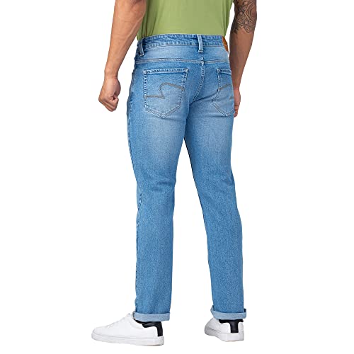 Image of Spykar Men's Ricardo Straight Fit Mid Rise Casual Jeans