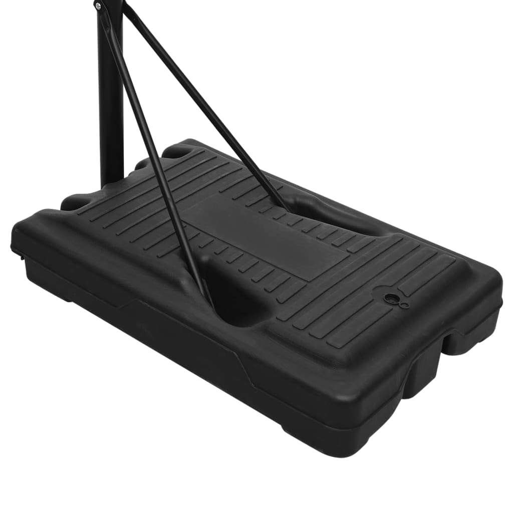 vidaXL Canasta de Baloncesto policarbonato Transparente 280-350 cm