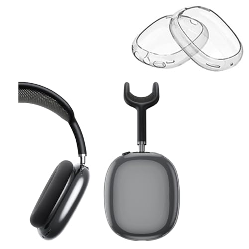 Case Cover for AirPods Max Headphones - Transparent Soft TPU Cover with Anti-Scratch Protection Specifically Designed for Apple AirPods Max (2024/2020) Clear