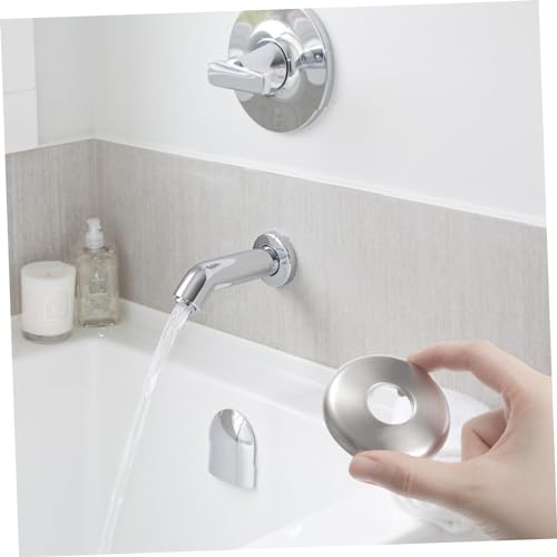 Cache trou tuyau résistant fuites avec plaque robinet inoxydable