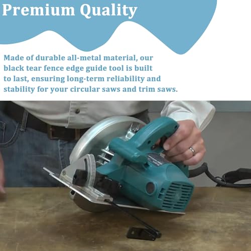 Circular Saw Guide Rip Fence Kit 164095-8 Fits For Makita Circular Saws rip fence 5621DWA, 5007NB, 5005BA, 5007NB, 5057KB, 5046DWB (1 Pcs Black)