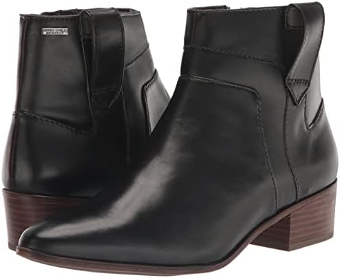 Rockport Women's Geovana Layered Boot Ankle, Black Leather Waterproof, 9 | Image 6