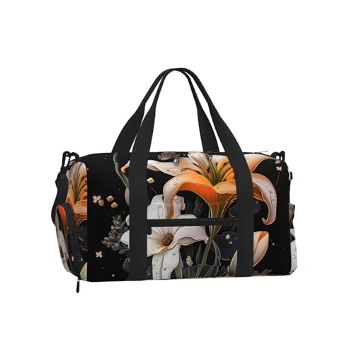 Sac de sport fleurs de lys parfait pour la salle de fitness le studio de yoga et le weekend