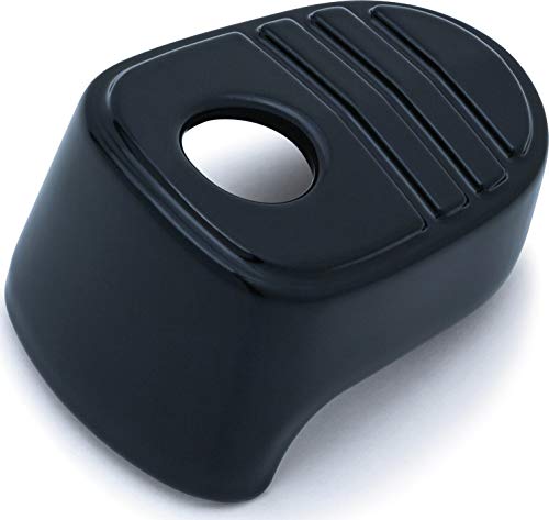 Kuryakyn 6985 Motorcycle Accent Accessory: Tri-Line Ignition Switch Cover for 2014-19 Harley-Davidson Motorcycles, Gloss Black