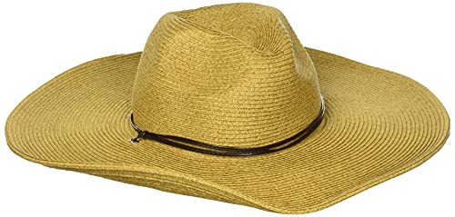 San Diego Hat Company Unisex Ultrabraid Sun Hat, Large Brim Beach Hat, Toast
