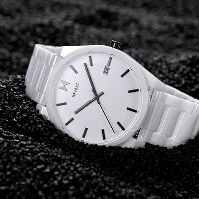 Miniatura 5 de MVMT Element Ceramic Reloj para hombre 1.693in, Blanco, Elemento de cerámica