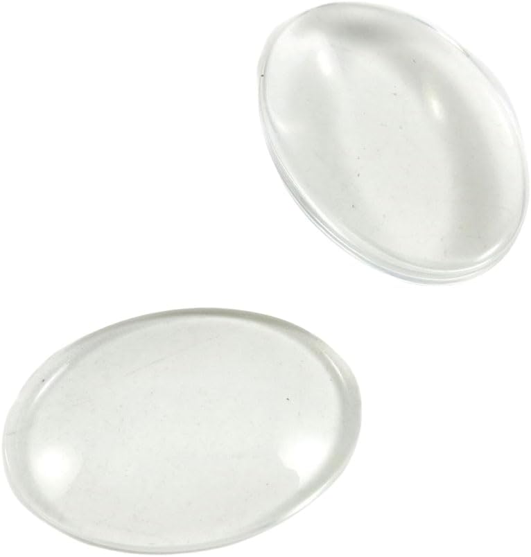 Antique Bronze Tone Jewelry Making Charms Findings Suppliers V07381 Oval Glass Cabochon Dome 25x18mm