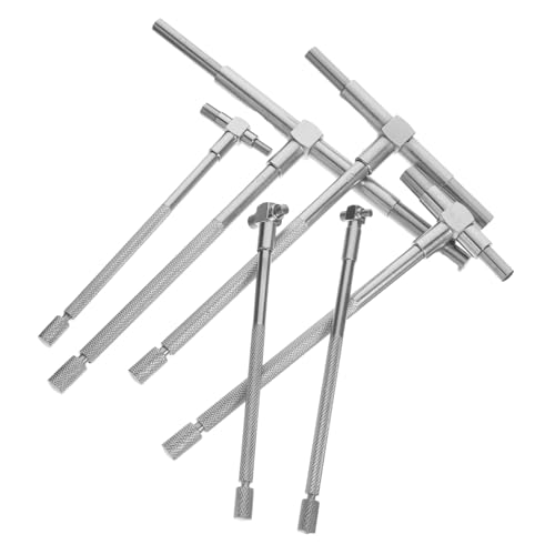 Luxshiny Telescoping Gauge Set 6pcs 5/16-6 Inch T-Shaped Bore Gauge High Precision Industrial Tool Kit
