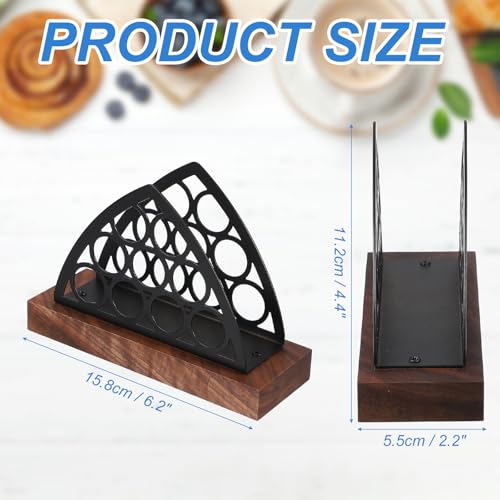 Distributeur de serviettes en métal triangulaire pour table de restaurant - 3