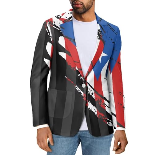 Mens Blazer Jacket Casual Sport Coats Slim Fit One Button Suit Jacket Lightweight Fashion Knit Blazer Size XS-5XL