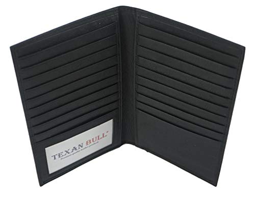 Cow Nappa Leather Credit Card Holder Wallet Organizer Black | Unisex Wallet4