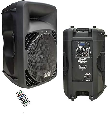Miniatura 2 de Absolute USPRO15BT 15 "activa Powered Amplificado PRO PA DJ Altavoz Bluetooth FM Radio Karaoke