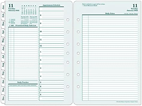 FranklinCovey - Original Planner | 2-Page Per Day - Ring-Bound (Classic, Jan 2022 - Dec 2022)
