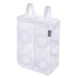 [nesekt] ネセクト 靴用洗濯ネット 大容量 最大30cm 洗濯機で丸洗い そのまま干せる 衝撃吸収パッド付き 型崩れ防止 スニーカー 上履き シューズランドリーネット[日本国内企画品] (1セット)