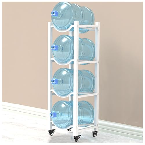 Support de rangement robuste pour bonbonnes d'eau à roulettes