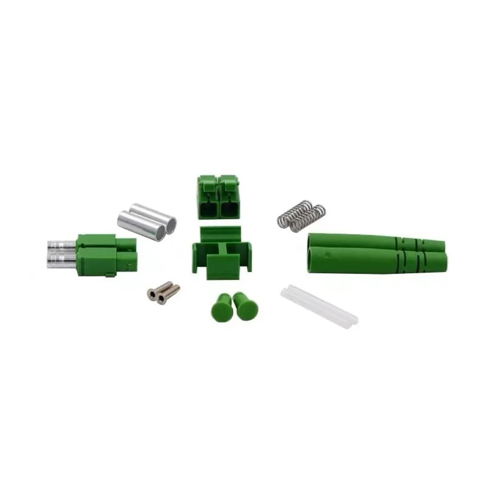 Kit de connecteurs LC Duplex OM3 OM4 SM MM A sans ressort Rose Vert LC Connecteur fibre optique 200 pièces (OM3 Aqua 3 mm)