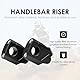2,2 cm Universal-Lenkerstangenerhöhung, Motorrad-Lenker-Klemmen, 2,2 cm Stange für Motorrad, Pit Dirt Bikes, schwarze Erhöhung, Höhe 38 mm, 18 mm, rückwärts oder vorwärts