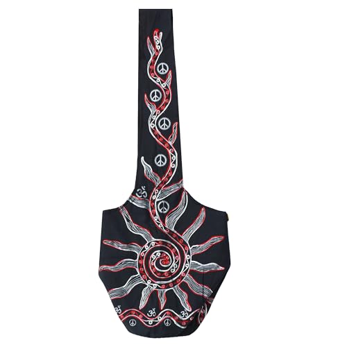 Image of Mandala Crafts Hippie Bag, Large Boho Hobo Purse for Women, Crossbody Shoulder Sling Bags for Indie Style Bohemian Accessory