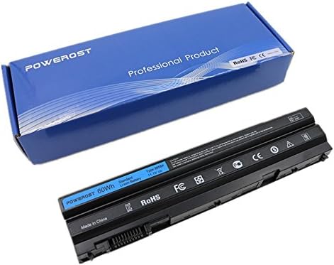 Powerost High Performance 11.1V 60Wh 8858X Laptop Battery for Dell Latitude E6430 E6420 E5420 E5430 E5520 E5530 E6520 E6530 Compatible P/N: M5Y0X 312-1163 451-11696 HCJWT 04NW9