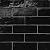 Bedrosians Zagora Rectangular 2 in. x 6 in. Glossy Nero Ceramic Tile (8.07 sq. ft./Case)