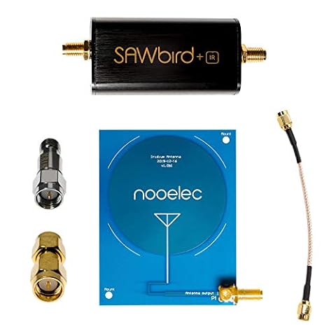 Nooelec Aktywny pakiet odbiorczy Iridium – zawiera moduł LNA i filtra, antenę krosową o wysokim wzmocnieniu (3,1 dBi) 1620 MHz, blok prądu stałego SMA, kable i adaptery. Kompatybilny z większością SDR