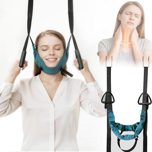 Neck Stretcher Cervical Traction Device for Home Use Adjustable Cervical Traction Strap for Decompression Home Physical Therapy