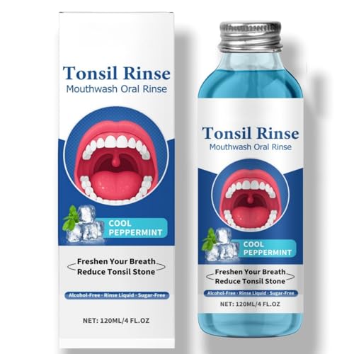 Tonsil Stone Mouthwash,Natural Mouthwash Tonsil Stone Remover,Oral Rinse Liquid Mouth-wash,Bad Breath Treatment for Adults,Relief Dry Mouth Mouth Wash,Mouth-wash Whitening120ml
