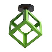 iDEGU Ретро лампа за таван с геометричен дизайн...