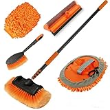 LAANPOLE Brosse Nettoyage Voiture avec Perche Telescopique 4,8m,...