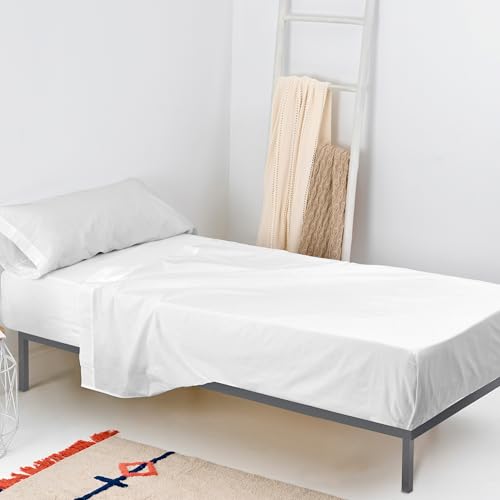 Basic Juego De Sábanas 2 Piezas 180X270 Cm (Cama 105) Blanco