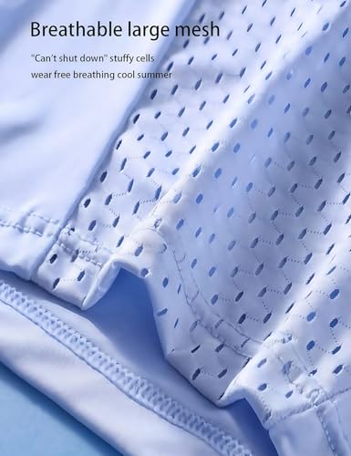 Hello Mesh Mens Underwear, 4PCS Low Rise Boxer Briefs for Men, Hello Underwear Mens Breathable Trunks4