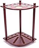 Uvency Billard-Queue-Halter Billard-Queue-Halter Bodenständer Stangenhalter Holz-Pool-Queue-Halter Für 8 Queues Ball Tischauflage Für Fitnessstudios/Brown