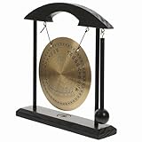 HAMPPLIES 風鈴飾り付き鑼デスクトップオーナメント 家用卓上装飾品 伝統工芸 瞑想リラクゼーション用音響インテリア