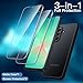 JETech 3 in 1 Matte Case for Samsung Galaxy A26 5G with 2-Pack Tempered Glass Screen Protector, Translucent Frosted Shockproof Phone Cover with Camera Protection (Black)