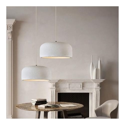 Lampe suspendue extérieure en ciment blanc moderne et ajustable avec base E27