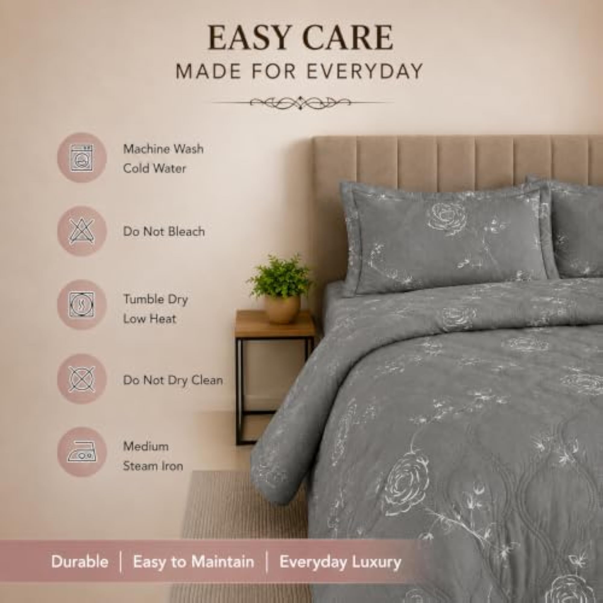 Home Canvas Pulse Booti Comforter Set for Double Bed