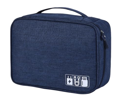 FAVORTALK Cable Travel Organiser Gadget Storage Bag Universal Electronic Bags for Power Bank Charger Hard Disk Headphone Mouse Adapters etc, Shangqing B21613
