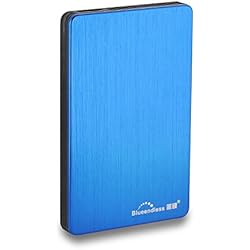 blueendless Disco duro externo portátil USB 3.0 de 2,5 pulgadas para PC, portátil, ordenador (320 GB, azul)