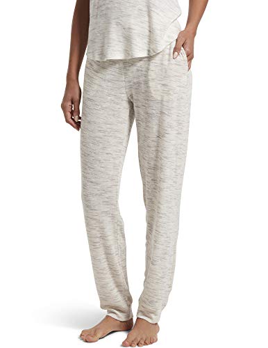 Hue Womens Knit Long Sleep Pant With Cuffs Pajama Bottoms, Off White - Space Dye, Large Us #TOP18