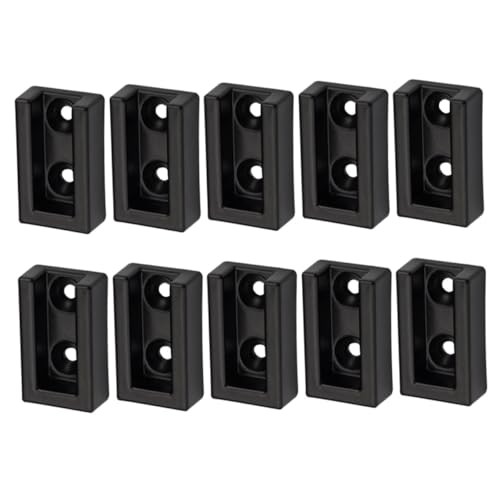 Outanaya 10 Piezas Base para Barra de Armario de Aleación de Aluminio Resistente y Antióxido Soporte para Riel de Ropa con Alta Capacidad de Carga para Vestidores y Roperos Instalación
