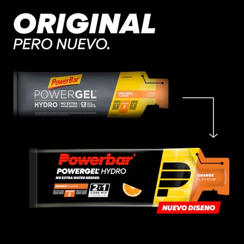 PowerBar PowerGel Hydro Orange 24x67 ml - High Carb Energy Gel + C2MAX