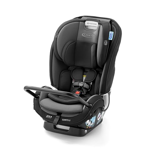 Graco SlimFit3 LX 3-in-1 Car Seat ft. Anti-Rebound Bar, Baby to Big Kid Car Seat, 2.2-45 kg (4-100 lb), Gotham
