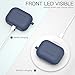 BRG Compatible with Airpods Pro Case, Soft Silicone Skin Case Cover Shock-Absorbing Protective Case with Keychain [Front LED Visible]