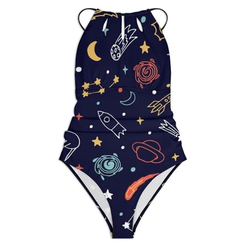 Swimsuit monokini Univers Coloré pour vos journées farniente et baignades à la plage - 3