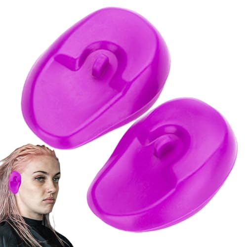 Copertura per le orecchie per tinture per capelli, protezione per le orecchie | Protezioni per orecchie riutilizzabili, scudo permanente per capelli in silicone, cuffie impermeabili per tinture per