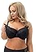 Produktbild Selente My Secret sbh02 Still-BH (Made in EU) ungepolster für große Größen mit praktischer Öffnung zum Stillen, Big-BH Schwarz Spitze, Gr. 90D