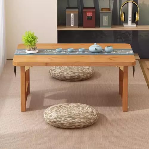 Table à thé rectangulaire style japonais pour snack et camping 100cm