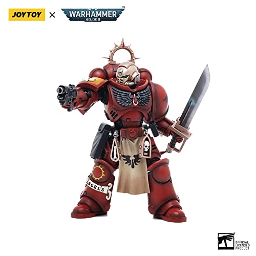 Bloomage Joytoy (Beijing) Tech Warhammer 40K: Blood Angels Primaris Lieutenant Tolmeron 1:18 Scale Action Figure, Multi #TOP4