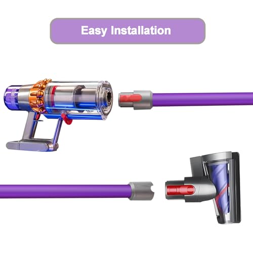 Miniatura 6 de Qygba Tubo De Extensión Para Dyson V7 V8 V10 V11 V15 Series Aspiradora, Accesorio De Tubo Liberación Rápida Varilla Repuesto, 73 Cm Morado